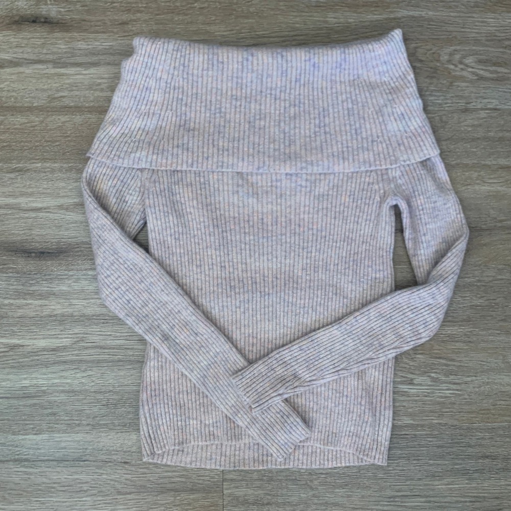 Maeve by Anthropologie Off-The-Shoulder Cashmere Sweater in Pink‎ - Size S Women